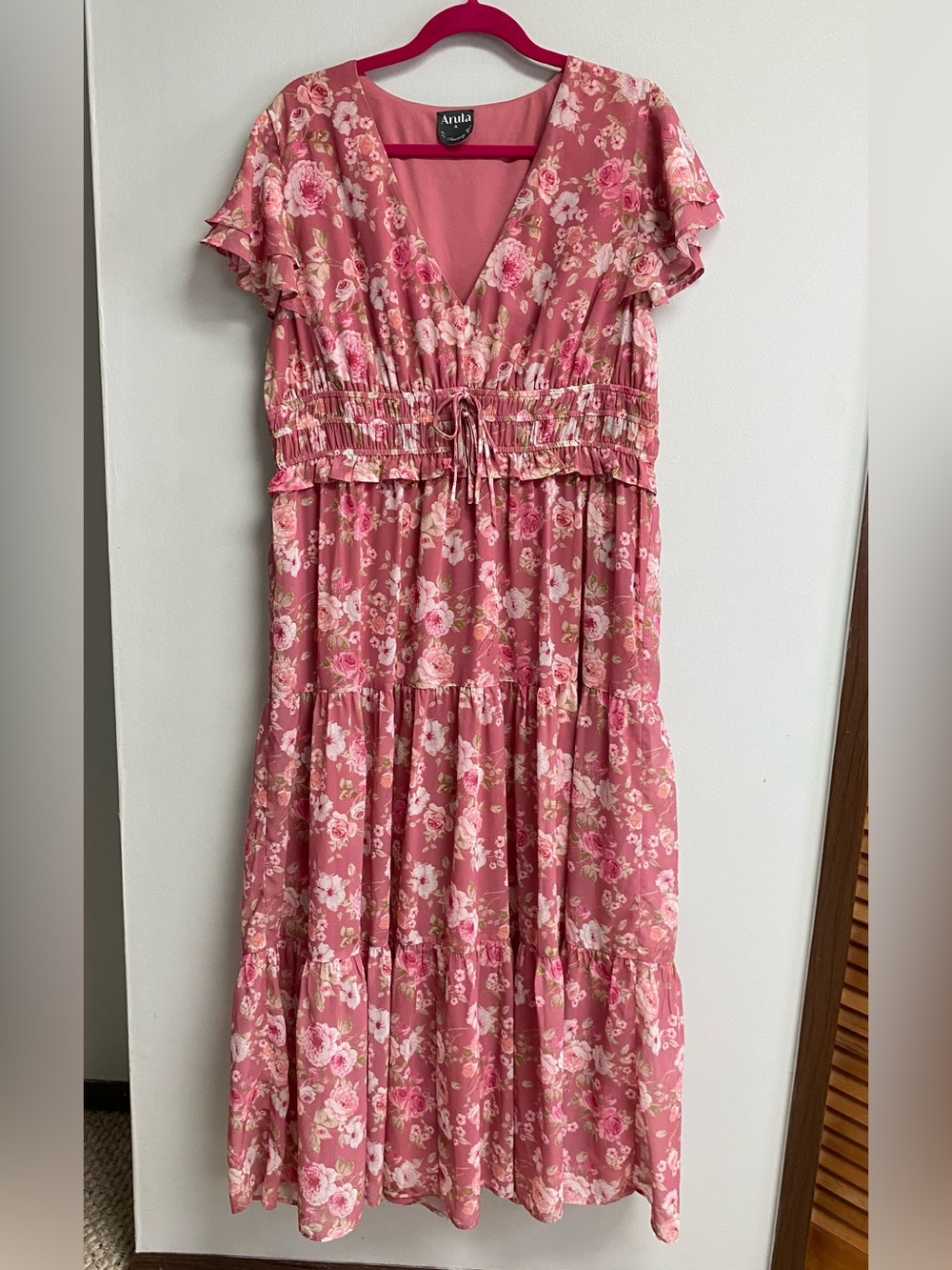 STUNNING ARULA FLORAL MAXI DRESS - SIZE 1X (A) - Picture 2 of 14